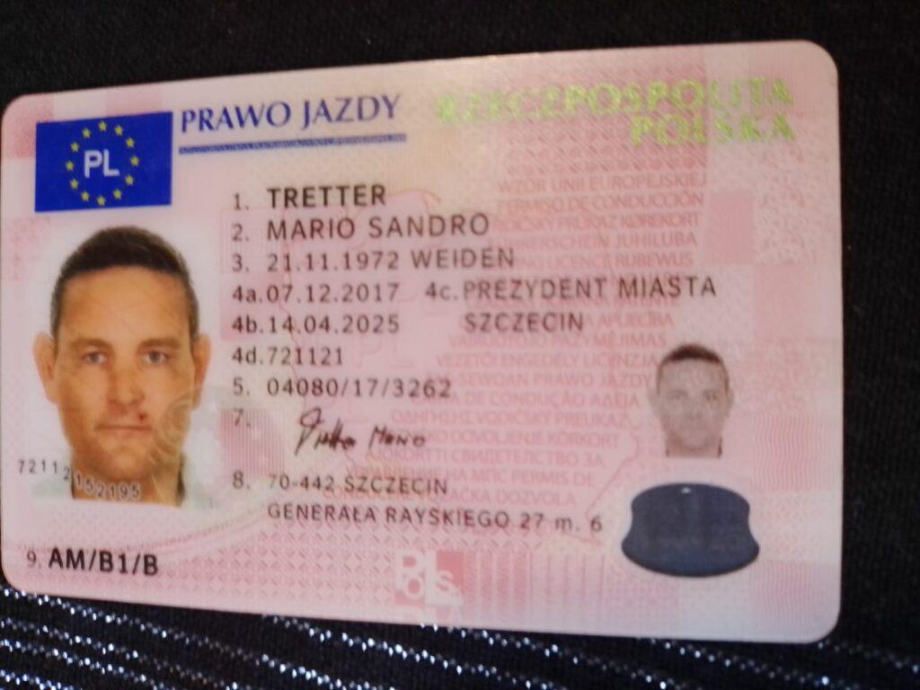 Polish driver's license